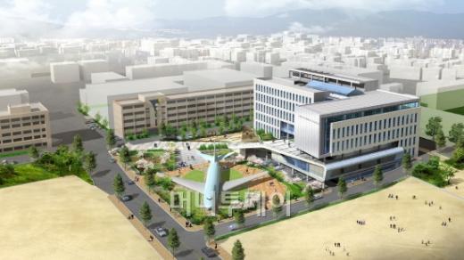 내년 1월 완공 예정인 기초실습관 조감도 ⓒ인하공전