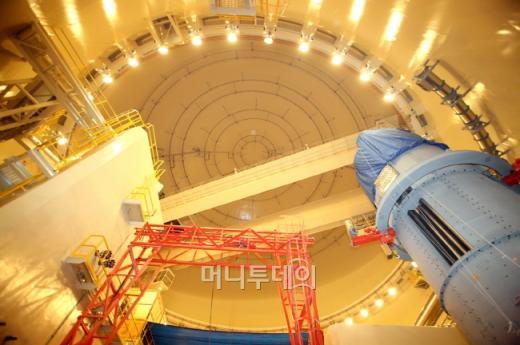 ↑신월설 원전 1호기 내부 모습.