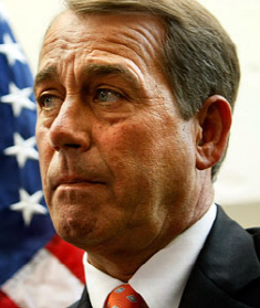 ▲존 베이너 하원의장