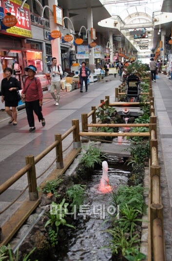 동문수산시장의 특산품 중 하나인 자리돔.