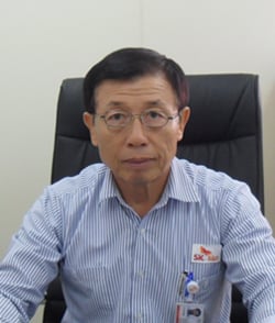 ↑SK건설 사우디아라비아 얀부정유공장 프로젝트 현장의 김창건 소장 ⓒSK건설