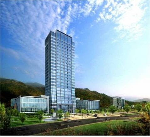 ↑한국석유공사 사옥 조감도