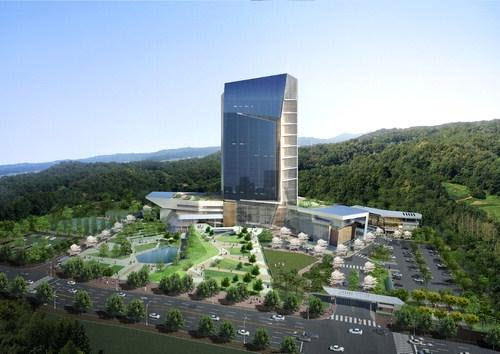 ↑한전 나주혁신도시 사옥 투시도