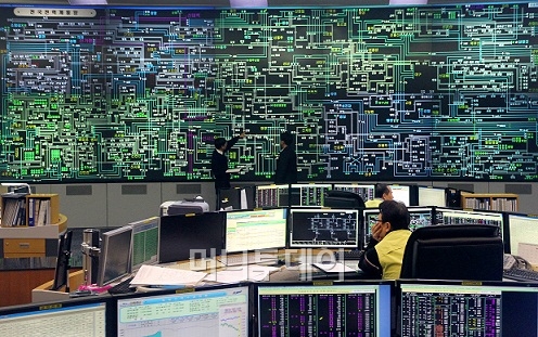 ↑ 한국전력거래소 전력상황실 내부ⓒ홍봉진 기자