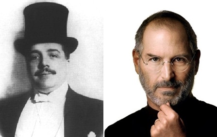 ↑ 세르게이 디아길레프(왼쪽)와 스티브 잡스