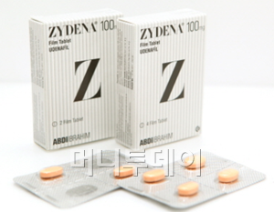 ⓒ동아제약, 동아제약의 자이데나 제품. 동아제약은 국내와 터키 등 세계 10개국에서 자이데나를 판매중이다. 자회사인 동아팜텍은 미국, 캐나다, 멕시코, 러시아 시장을 담당한다.