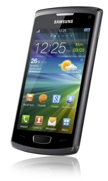 ↑삼성전자 바다폰 '웨이브3'.