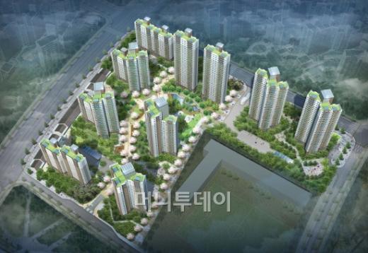 ↑세종시 1-4생활권 M6블록 '호반베르디움' 조감도.