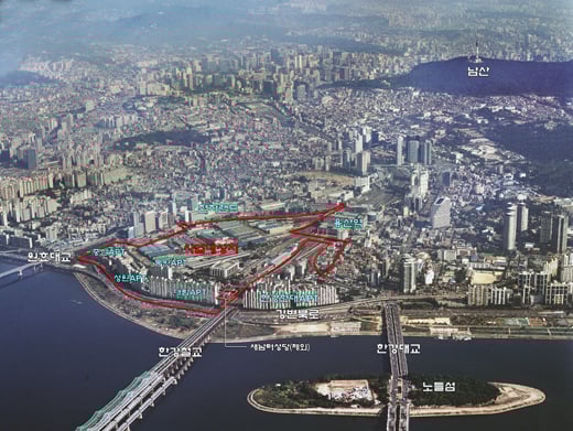 ↑용산국제업무지구 위치도 ⓒ서울시