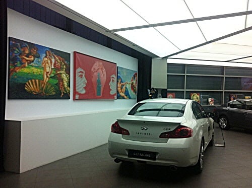 ↑ 인피니티 강남 전시장에 열린 김중식展 ⓒ비컨갤러리