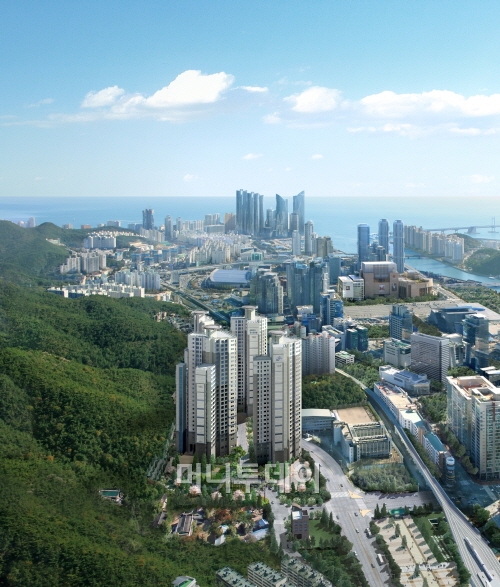 ↑해운대 더샵 센텀누리 조감도 ⓒ사진제공=포스코건설