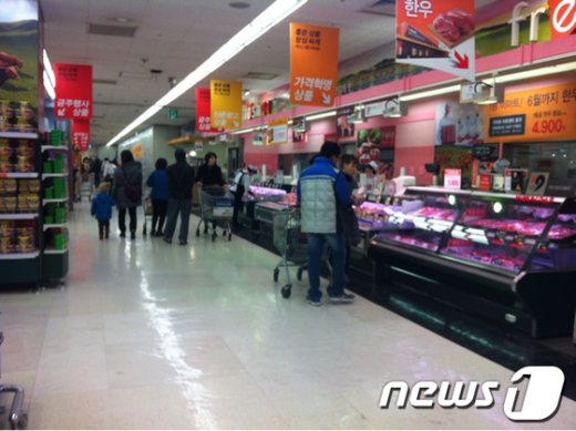 지난 2일 이마트 용산점.  News1
