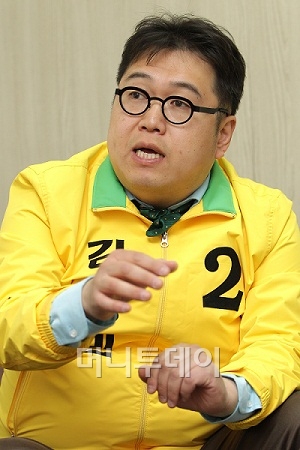 김용민 민주통합당 서울 노원갑 후보 ⓒ사진=이기범 기자