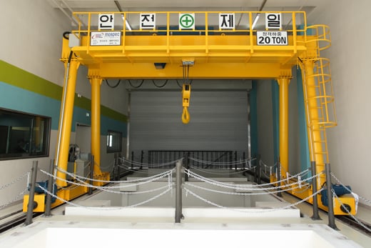 ↑삼성물산 건설부문이 용인시 기흥구 동백지구에 문을 연 주거성능연구소 '음실험실' 내부 모습  ⓒ사진제공=삼성물산