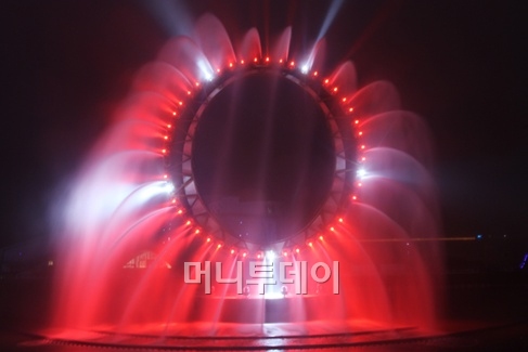 ↑빅오쇼 시연 모습 ⓒ여수세계박람회조직위 제공