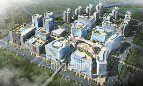 ↑'판교 알파돔시티' 조감도.