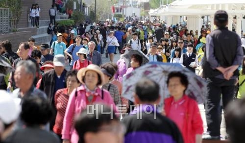 ↑여수엑스포 현장. 여수(전남)=이기범 기자