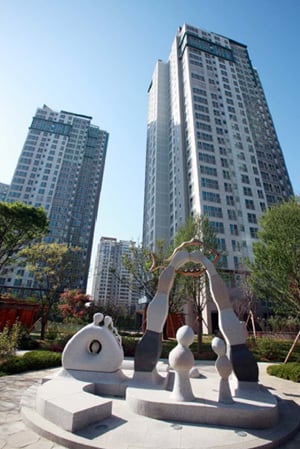 ↑호반건설 광교호반 베르디움 전경 ⓒ사진제공=호반건설