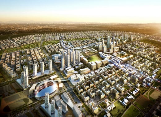 ↑이라크 비스마야 신도시 조감도 ⓒ사진제공=한화건설