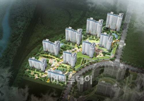↑이시아폴리스 더샵 4차 조감도 ⓒ포스코건설 제공