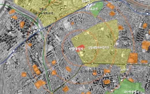 ↑서울 영등포구 신길동 347-50번지 일대 '신길14재정비촉진구역' 위치도 ⓒ서울시 제공