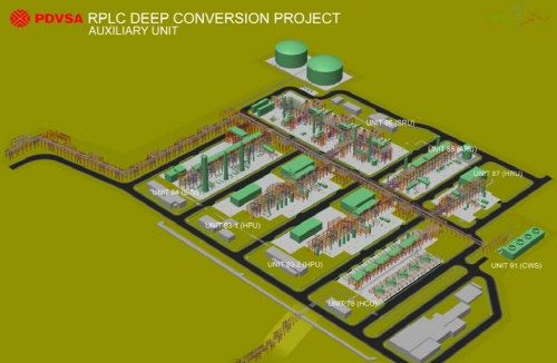 ↑베네수엘라 정유공장 확장 및 설비개선 공사 조감도. ⓒ현대건설 제공.