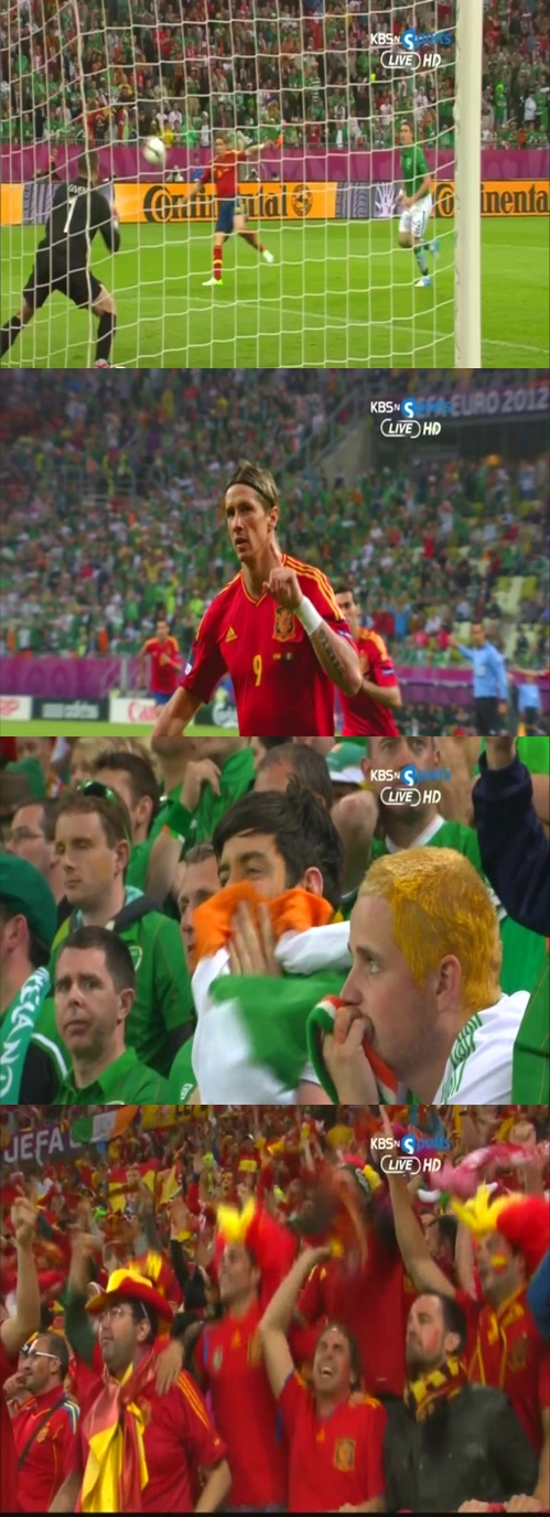 아일랜드를 상대로 두 골을 터뜨린 토레스 (사진=중계화면 캡쳐)