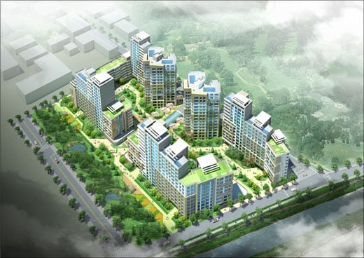 ↑서울 상계동 보금자리주택지구 조감도 ⓒ서울시 제공