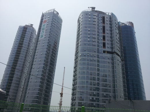 ↑동부건설이 서울 용산구 동자동에 짓고 있는 '센트레빌 아스테리움 서울' 전경. ⓒ민동훈 기자.