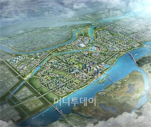 ↑에코델타시티 조감도