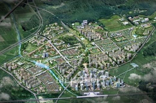 ↑김천혁신도시 조감도.