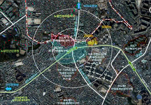↑역세권 장기전세주택 공급계획에 따라 서울 동작구 상도동 25-8번지 일대에 들어설 예정인 아파트 단지 조감도 ⓒ서울시 제공