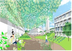 ↑강남 보금자리주택지구 파크시티 열린마당