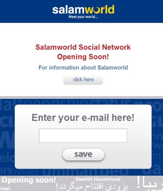 ▲살람월드 초기화면(ⓒ살람월드 캡쳐)