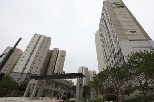 ↑서울 강남보금자리주택지구 A2블록 전경 ⓒLH 제공