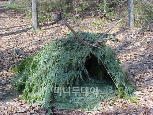 ▲ 움막과 불은 마음을 진정시킨다.