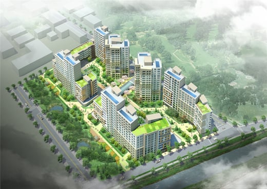 서울 노원구 상계동 712-5번지 일대에 들어설 상계보금자리주택 조감도 ⓒ서울시 제공