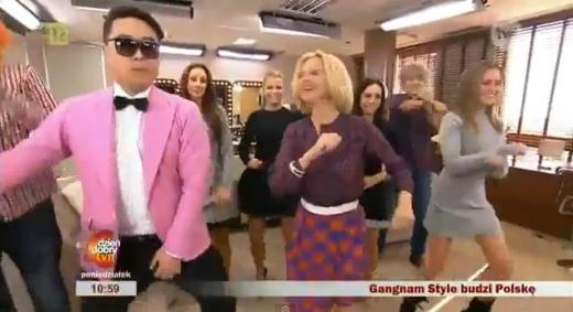 ▲폴란드에서 유명한 가짜 싸이가 폴란드 tvn 방송국에 출연했다 (ⓒ유튜브 영상 캡쳐)