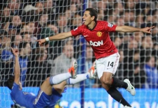 지난 29일 첼시의 홈구장인 스탬포드 브리지에서 열린 EPL 시즌 9라운드 첼시와 맨유의 경기에서 에르난데스가 결승골을 성공시킨 후 세리머니를 펼치고 있다. (사진=맨유 공식 페이스북)