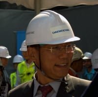 ↑대우건설이 수주한 말레이시아 쿠알라룸푸르 IB타워 현장소장. IB타워가 완공되면 쿠알라룸푸르에서 세번째로 높은 빌딩에 오른다. ⓒ대우건설 제공