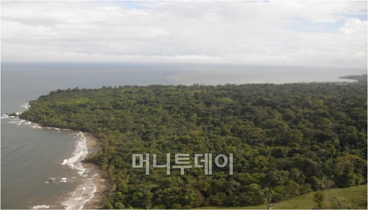 ↑파나마 내 최대 화력발전소인 '파코 플랜트'가 들어설 카브리해 연안 푼타린콘 지역.ⓒSK건설 제공