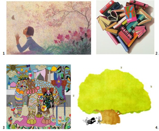 1. 박항률, 꽃그늘, 33.4 x 53 cm, Ed.175
2. 서유라, 스토리북, 45.5 x 45.5 cm, Ed.99
3. 권수현, 백만장자, 45.5 x 45.5 cm, Ed.99
4. 홍원표, 행복, 45.5 x 53 cm, Ed.99 (사진제공=서울옥션)