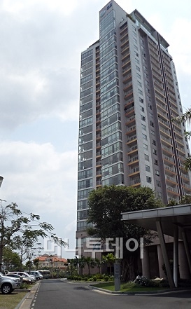 ↑GS건설이 베트남 호치민에 지은 '자이 리버뷰 팰리스'.ⓒ김유경기자