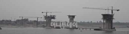 ↑베트남 하노이 빈틴교 공사현장. ⓒ김유경 기자