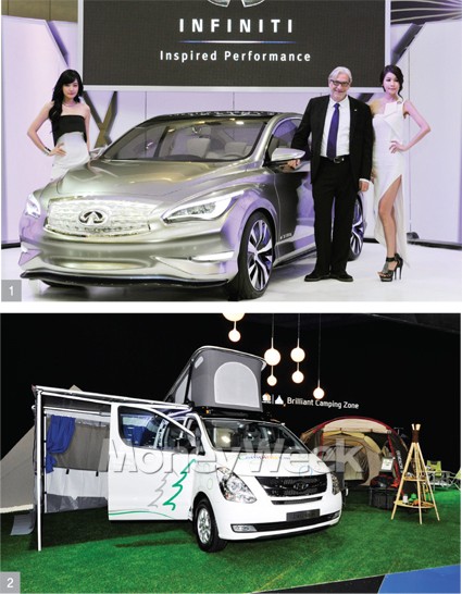 <1>인피니티 LE <2>스타렉스 캠핑카 ▷사진 / 류승희 기자