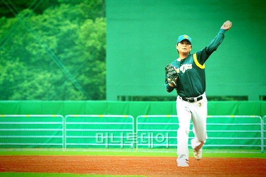 ↑전문숙 심판의 투구모습.ⓒ개인블러그에서 발췌