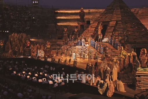 ↑오페라 '아이다' 공연장면 (사진제공=세종문화회관)