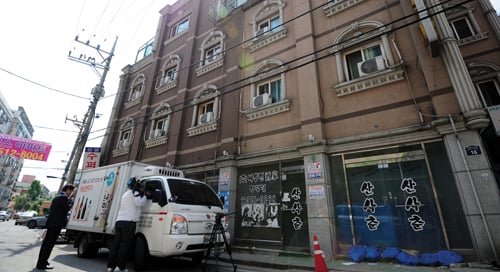 압박에 시달려 대리점주가 자살한 배상면주가 인천 부평 대리점(사진=뉴스1 신창원 기자)