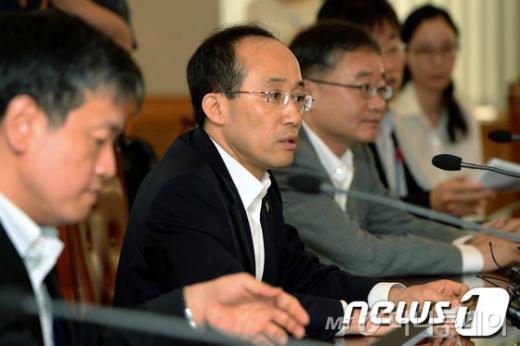 추경호 기획재정부 1차관이 23일 오전 서울 명동 은행회관에서 열린 거시경제금융회의에서 모두발언을 하고 있다. /사진 = 뉴스1 박정호 기자