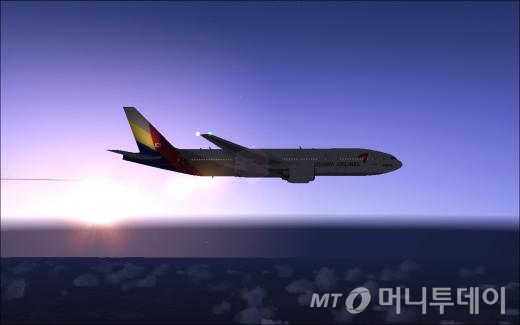 7일 새벽 샌프란시스코공항에서 추락한 아시아나항공 사고기와 동일 기종인 B777-200